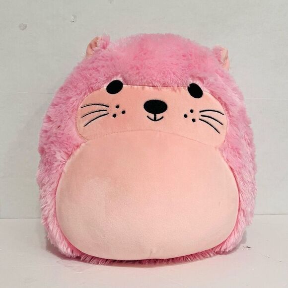 Squishmallows  Fuzz-A-Mallows   Anu Pink Otter - Picture 1 of 4
